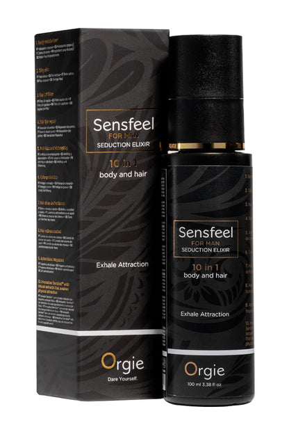 Lotion parfumée 10 en 1 corps et cheveux Sensfeel for Man Orgie
