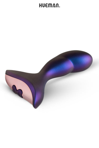 Plug anal vibrant télécommandé incurvé Intergalactic Hueman