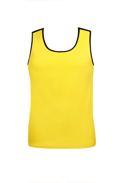 Débardeur homme tissu texturé jaune Tokio Anaïs for Men