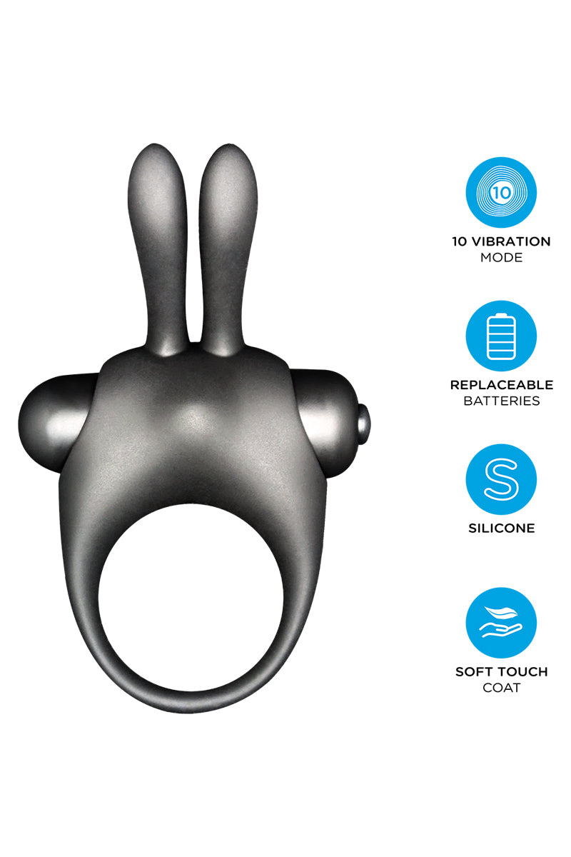 Kit anneau vibrant lapin et gel stimulant Vibe! Bunny Orgie