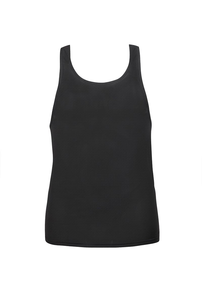 Débardeur galon noir tissu opaque Petrol Anaïs for Men