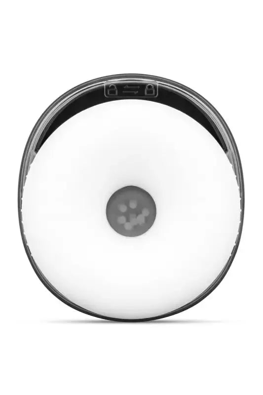 Masturbateur masculin électrique va et vient rotatif et vibrant noir vu de bas- dispo sur LollyDoll
