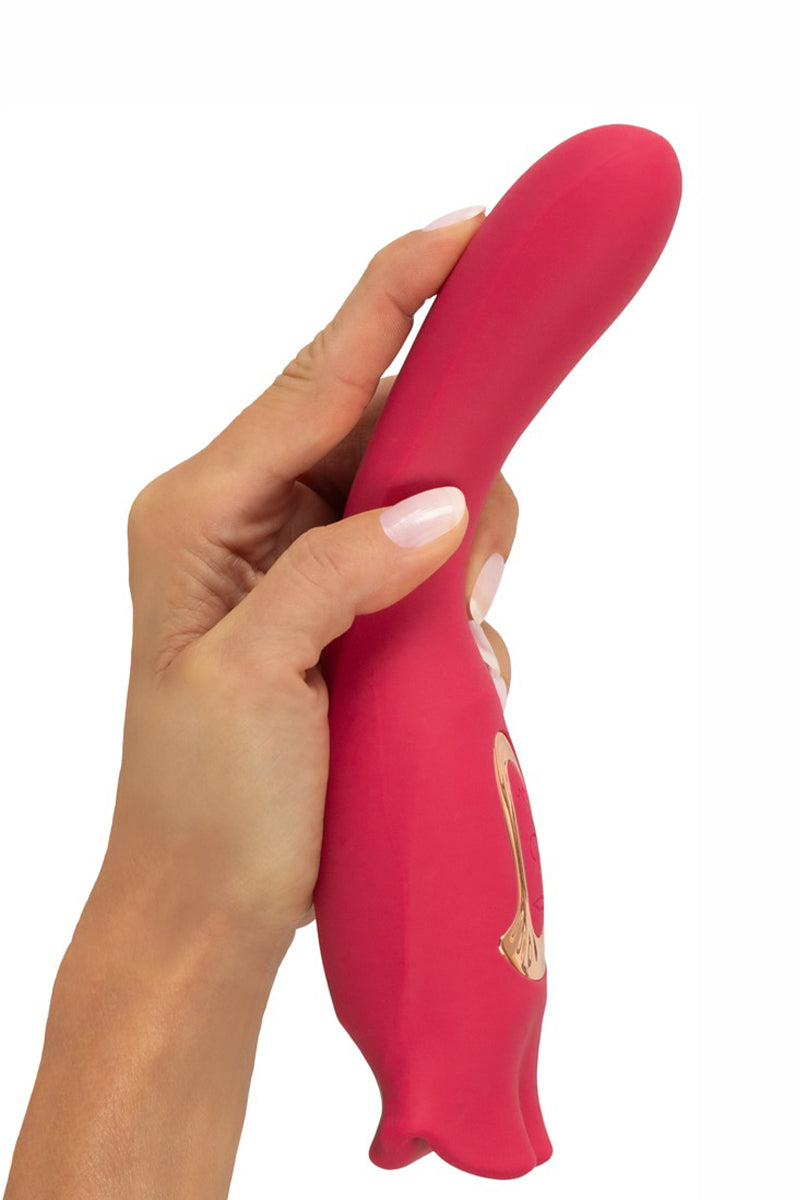 Vibro réversible Oral Fun - You2toys
Souple et doux, avec ses 2 cotés distincts pour reproduire toutes les sensations que les femmes aiment dispo chez LollyDoll 