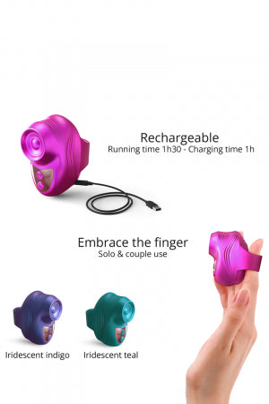 Stimulateur clitoridien Kisscool fuchsia · Love to Love · vue 4
