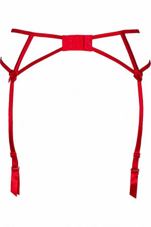 Porte-jarretelles rouge · Axami · vue 3
