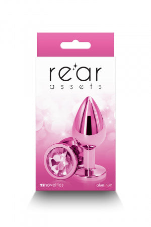 Plug bijou aluminium chromé rose M · NS Novelties · vue 3