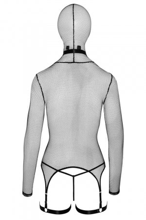 Ensemble lingerie résille et accessoires BDSM · Bad Kitty · vue 4