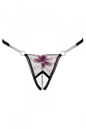 String ouvert Fleur brodée Cottelli LINGERIE · Cotelli Lingerie · vue 4