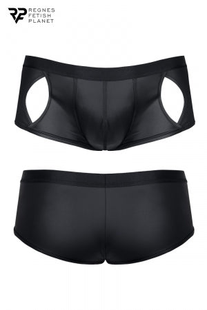 Shorty ouvert noir wetlook · Regnes · vue 4