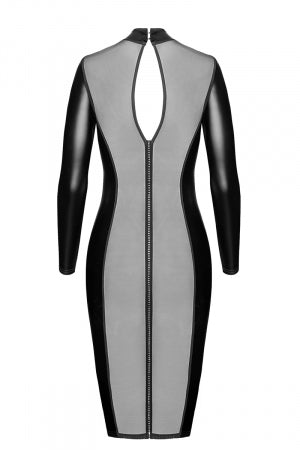 Robe fuseau Crystal · Noir Handmade · vue 4