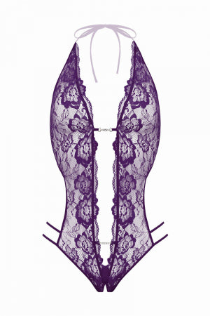 Body string ouvert Renee violet Christine · Christine · vue 4
