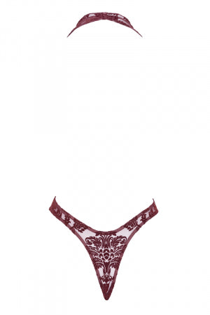 Body en tulle floqué Kink Royal · Noir Handmade · vue 3