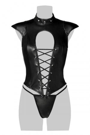 Corsage lacé sexy fetish · Grey Velvet · vue 4