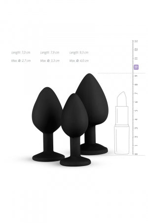 Kit entrainement 3 Butt plugs noir Easy Toys · EasyToys · vue 4