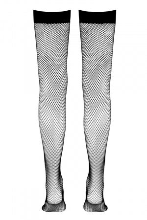 Bas résille autofixants noir · Cotelli Legwear · vue 4