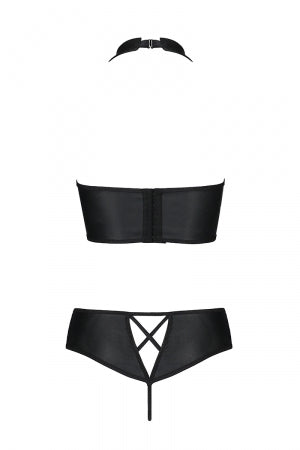 Bustier et string faux cuir Nancy Passion · Passion Lingerie · vue 3