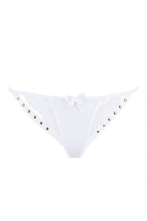 String blanc à clous dorés · Axami · vue 4