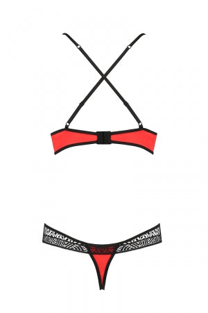 Ensemble Scarlet Bikini rouge Passion · Passion Lingerie · vue 3