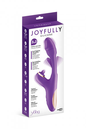 Vibromasseur rabbit 3-en-1 Joyfully violet · Yoba · vue 3