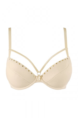 Soutien-gorge push-up beige · Axami · vue 4