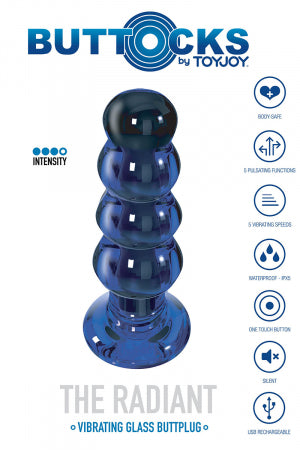Plug vibrant en verre The Radiant · Toy Joy · vue 4