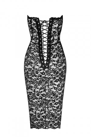 Robe corset Catalyst dentelle · Noir Handmade · vue 3