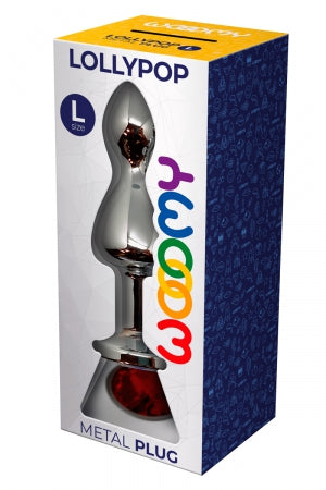 Plug bijou Lollypop rouge L · Wooomy · vue 3