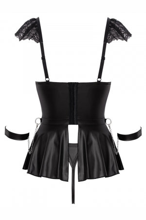 Ensemble 3 pièces lingerie Fetish · Cotelli Bondage · vue 4