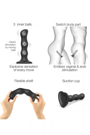 Geisha Dildo XL Noir · Strap-on-Me · vue 4