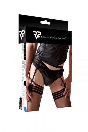Porte-jarretelles et slip noir · Regnes · vue 3