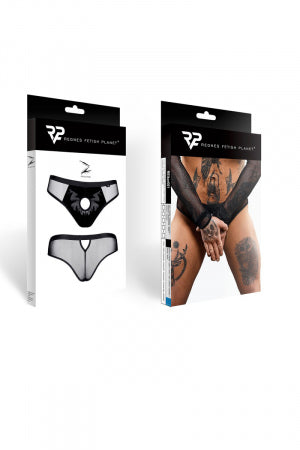 Slip type brésilien noir ouvert · Regnes · vue 3