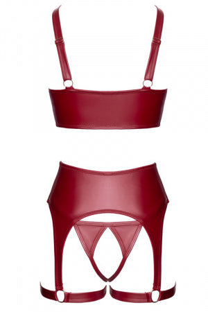 Ensemble seins nus 3 pièces Rouge Cottelli LINGERIE · Cotelli Lingerie · vue 4