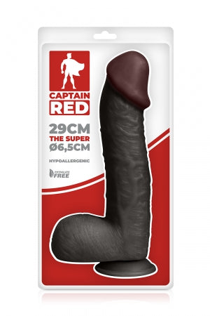 Gode Amazing Black 23 x 5 cm · Captain red · vue 3