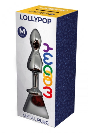 Plug bijou Lollypop rouge M · Wooomy · vue 3