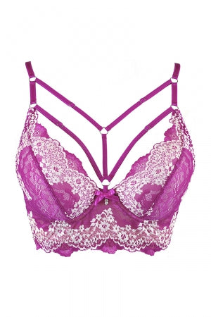 Soutien-gorge fuchsia · Axami · vue 4