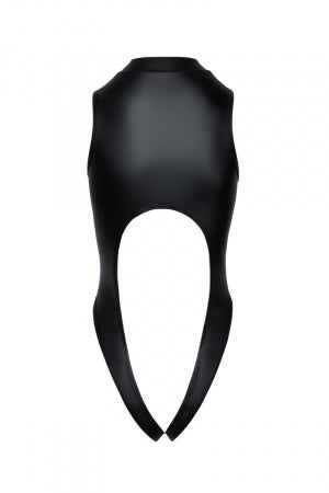 Body noir ouvert à l'entrejambe · Cotelli Lingerie · vue 4