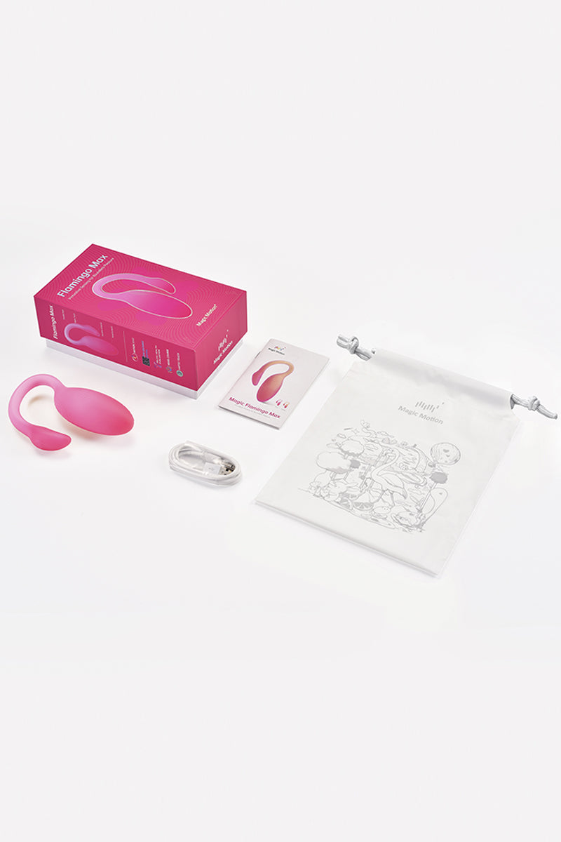 Vibro connecté et entraîneur Kegel Flamingo Max rose Magic Motion