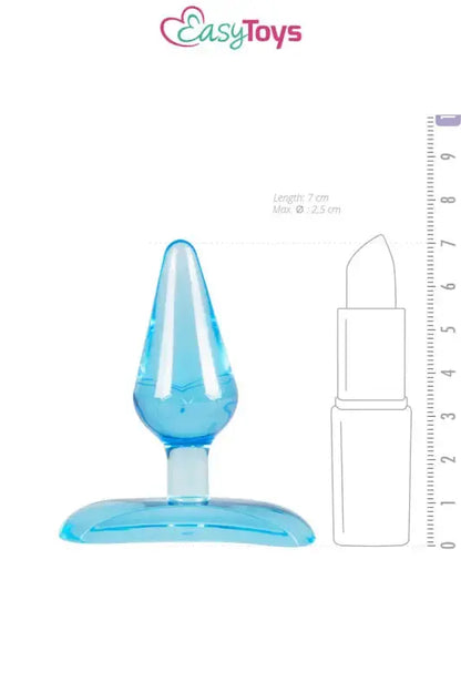 Mini plug anal bleu - EasyToys pas plus grand qu'un rouge à lèvre