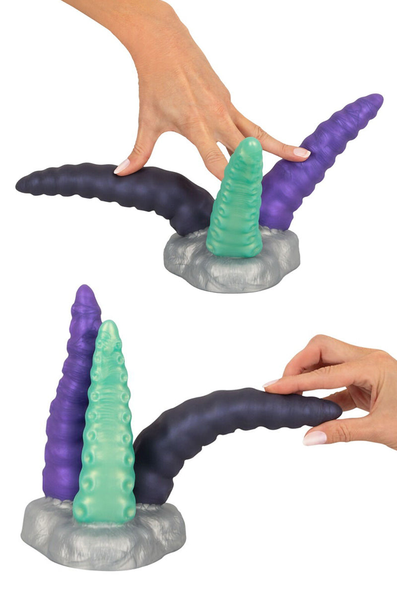Gode triple tentacule à ventouse Triple Tentacle Beasty Cocks