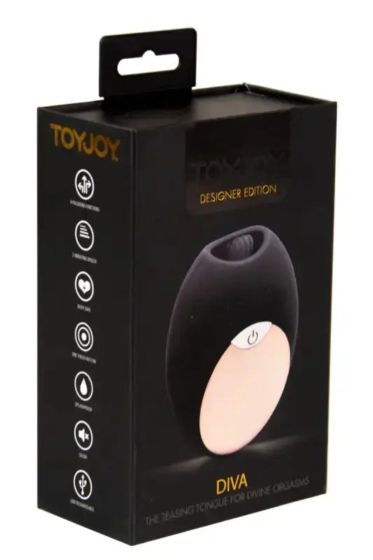 Stimulateur clitoridien Diva Mini Tongue dans sa boite LollyDoll