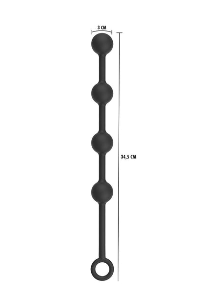 Chapelet anal en silicone diamètre 3 cm Extreme Hidden Desire