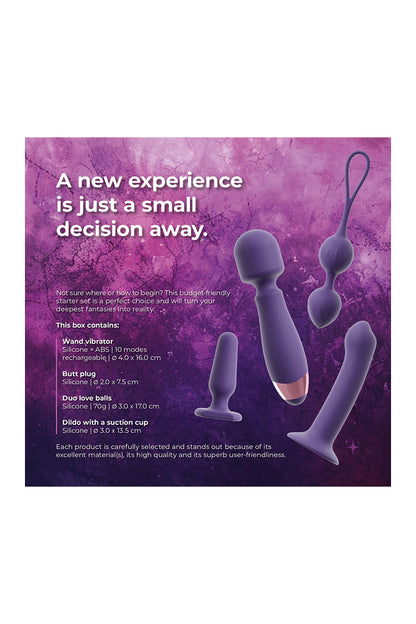 Coffret 4 sextoys pour femme Starter Set Feminine Magic Shiver