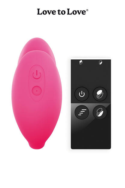 Œuf vibrant télécommandé double moteur Wonderlove Love to Love