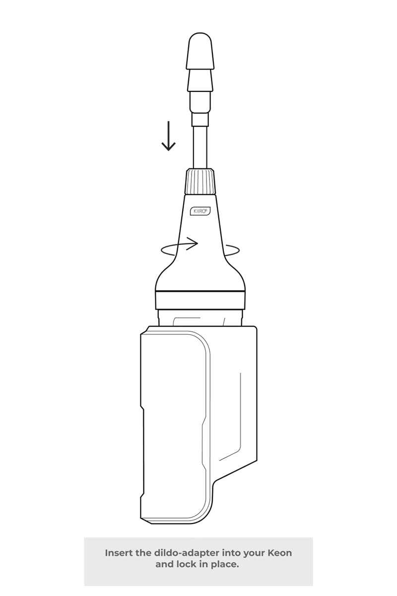 Adaptateur de gode Vacuum-lock pour masturbateur Keon Kiiroo