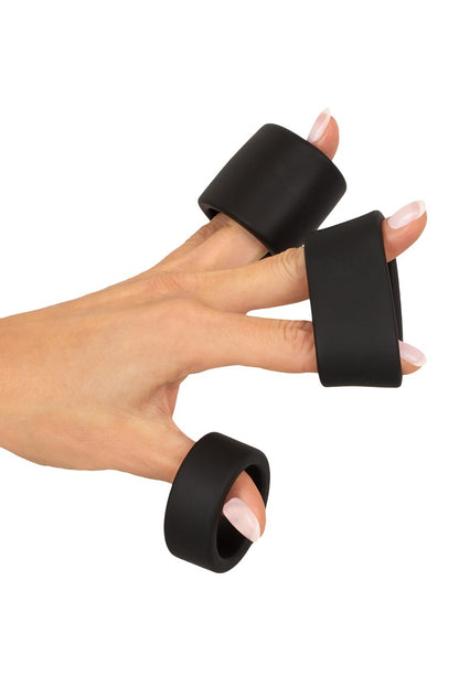 Set de 3 ball stretchers en silicone liquide noir Erecto