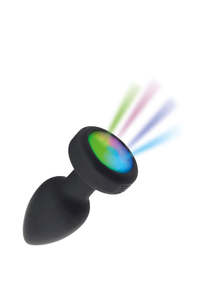 Plug anal vibrant lumineux télécommandé en silicone Litolu