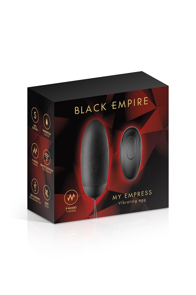 Œuf vibrant télécommandé rechargeable My Empress Black Empire