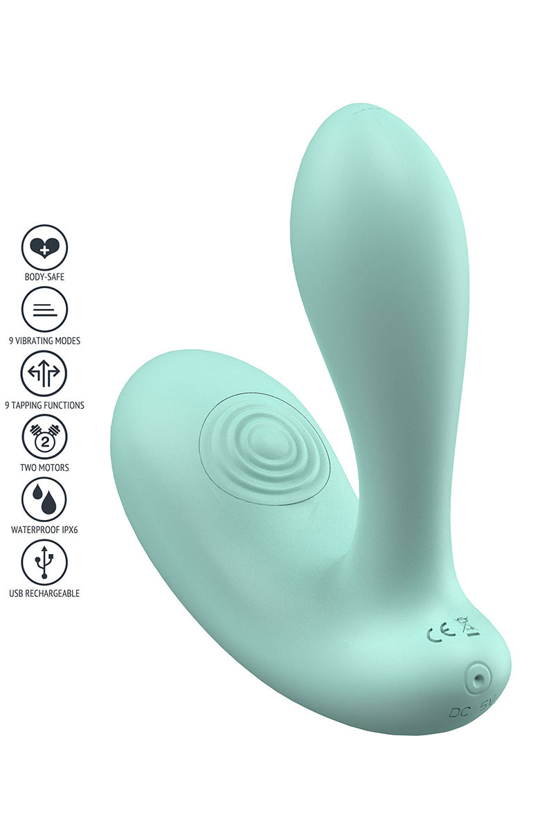 Vibromasseur double tapping et point G DuoVibe II Xocoon