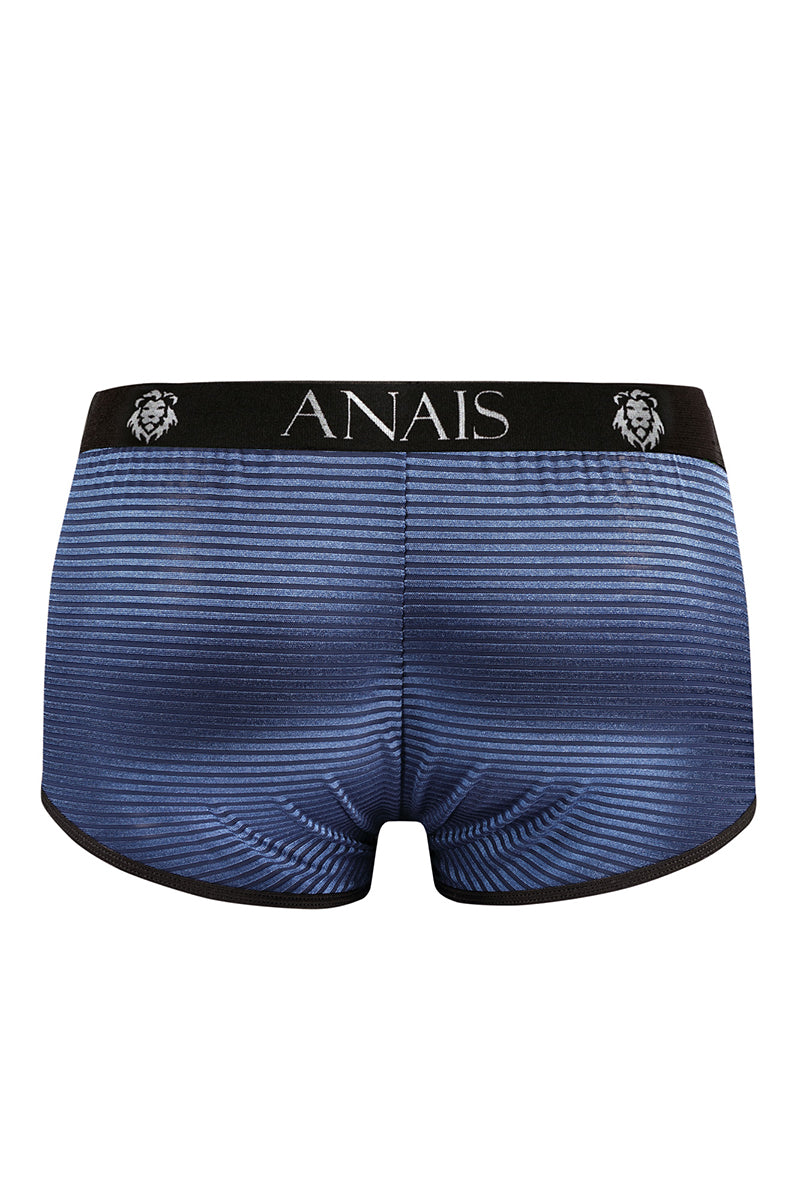 Boxer rayé transparent et bleu brillant Naval Anaïs for Men
