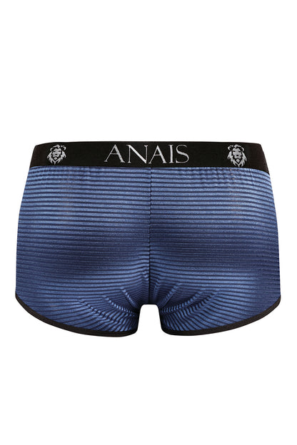Boxer rayé transparent et bleu brillant Naval Anaïs for Men